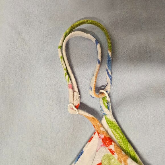 Cynthia Rowley Maxi Sun Dress Women Size XL Fruit Print Linen - Picture 10 of 13